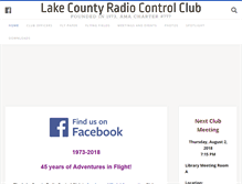 Tablet Screenshot of lakecountyrcclub.org